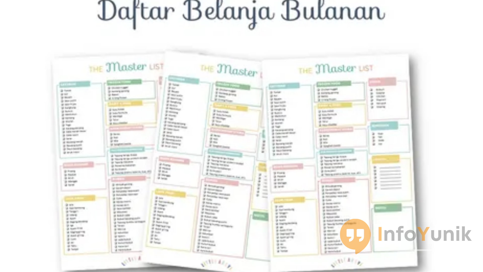 Cara Bikin Daftar Belanja Rumah Tangga